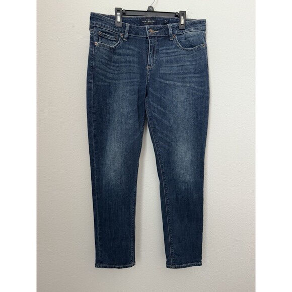Lucky Brand Women's Lolita Crop Jeans Denim Blue Mid Rise Dark Wash 12/31 - Picture 1 of 12